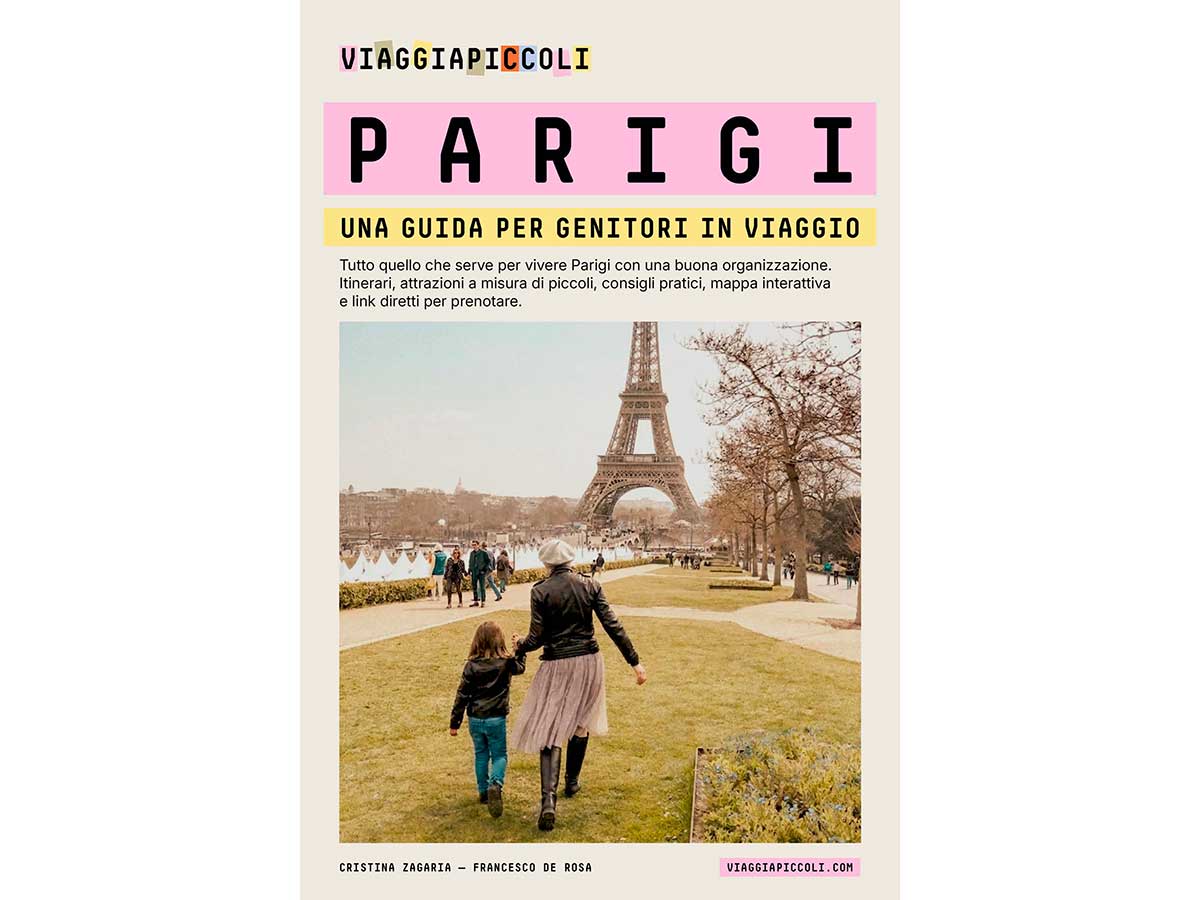 Cover della Guida di Parigi per genitori digitale di viaggiapiccoli